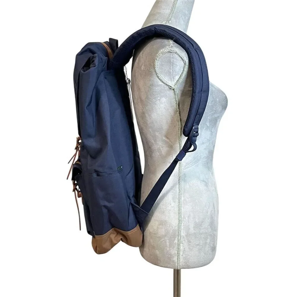 Herschel Little America Eco Collection Outdoor Backpack Blue School Unisex